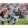 Image 1 : Michael Irvin Signed Dallas Cowboys 16X20 Photo Playmaker (White Jersey Horizontal Vs 49Ers)