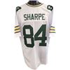 Image 1 : Sterling Sharpe Green Bay Packers Unsigned White TB Prostyle Jersey XL