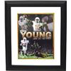 Image 1 : Vince Young Signed Texas Longhorns 16X20 Photo- Rose Bowl Collage Custom Framed