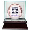 Image 1 : Bob Gibson Signed Official Hall Of Fame Logo Major League Baseball W/ Glass Case- MLB Hologram (St. 