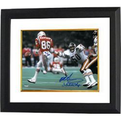 Mike Singletary Signed Chicago Bears 8X10 Photo Custom Framed SB XX Champs