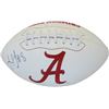 Image 1 : Julio Jones Signed Alabama Crimson Tide White Logo Football #8-JSA Hologram