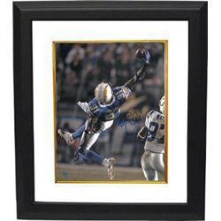 Antonio Cromartie Signed San Diego Chargers 16X20 Photo Custom Framed (Vertical- Blue Jersey)- Croma