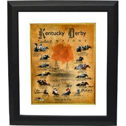 Kentucky Derby Champions Signed Churchill Downs Run For The Roses Horse Racing 16X20 Photo Custom Fr