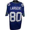 Image 1 : Steve Largent Seattle Seahawks Unsigned Blue TB Prostyle Jersey XL