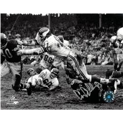 Carl Eller Signed Minnesota Vikings Vintage B&W 8X10 Photo (Silver Sig)