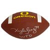 Image 1 : Kyle Long Signed Oregon Ducks Brown Logo Football WTD