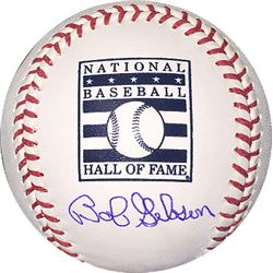 Bob Gibson Signed Official Hall Of Fame Logo Major League Baseball- MLB Hologram (St. Louis Cardinal