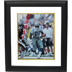 Michael Irvin Signed Dallas Cowboys 16X20 Photo Custom Framed Playmaker (White Jersey Vs Bears)