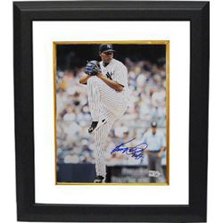 Ivan Nova Signed New York Yankees 8X10 Photo Custom Framed (Vertical Pitching)- MLB Hologram