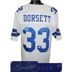 Tony Dorsett Signed Dallas Cowboys White Prostyle Jersey HOF 94- JSA Hologram
