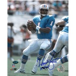 Warren Moon Signed Houston Oilers 8X10 Photo HOF06 (Powder Blue Jersey)