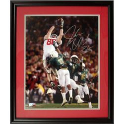 Jake Ballard Signed Ohio State Buckeyes 8X10 Photo Custom Framed 2010 Rose Bowl Vs Oregon