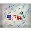Image 1 : Sheryl Swoopes Signed Olympic Winners 16X20 Photo W/ 15 Signatures (14 Team USA)
