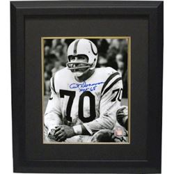 Art Donovan Signed Baltimore Colts 8X10 Photo Custom Framed HOF68