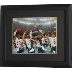 Mike Ditka Signed Chicago Bears Coaching 16X20 Photo Custom Framed Super Bowl XX Carried Off Field