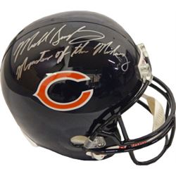 Mike Singletary Signed Chicago Bears Full Size Replica Helmet Monsters Of The Midway