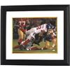 Image 1 : Osi Umenyiora Signed New York Giants 16X20 Photo Custom Framed Color Vs 49Ers- JSA Hologram