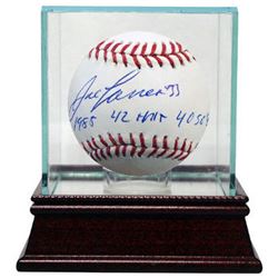 Jose Canseco Signed Official Major League Baseball Triple 1988, 42HR's & 40 SB's W/Glass Case (Oakla