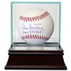Don Sutton Signed Official Major League Baseball W/ Dual 324 W's/ 3524 K's W/ Glass Case (Dodgers/As