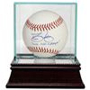 David Justice Signed Rawlings Official Major League Baseball 2000 WS Champs! W/ Glass Case (New York