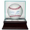 Pete Rose Signed Official Major League Baseball 1973 MVP W/ Glass Case (Cincinnati Reds)