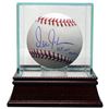 Ozzie Guillen Signed Official Major League Baseball W/ Glass Case 05 WS Champs (Chicago White Sox)