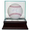 RA Dickey Signed Major League Baseball (Mets 2012 CY Young)- Steiner Hologram W/ Glass Case (Toronto