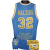 Image 1 : Bill Walton Signed UCLA Bruins Blue Custom Jersey 2X NCAA Champs W/ Embroidered Stats
