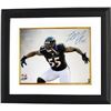 Image 1 : Terrell Suggs Signed Baltimore Ravens 16X20 Photo Black Jersey Yell Custom Framed