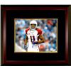 Image 1 : Larry Fitzgerald Signed Arizona Cardinals 8X10 Photo #11 Custom Framed (Horizontal White Jersey Blue