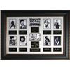 Image 1 : Jimi Hendrix Unsigned Rock Legends Vintage 10 Photo Engraved Signature Series Leather Framed 27X39 (