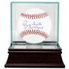 Image 1 : Ozzie Smith Signed Official Major League Baseball The Wizard W/ Glass Case (St. Louis Cardinals)