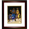 Image 1 : Kevin Durant Signed Oklahoma City Thunder 8X10 Photo Custom Framed (Blue Jersey)