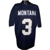 Image 1 : Joe Montana Notre Dame Fighting Irish Unsigned Navy TB Custom Jersey XL