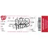Image 1 : Albert Pujols #5 Signed 500Th Homerun Full Ticket-April 22, 2014-Section 220 Row A Seat 15 (Los Ange