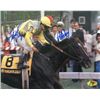 Image 1 : Easy Goer Signed Preakness Stakes At Pimlico Horse Racing 16X20 Photo Pat Day & Pat Valenzuela