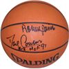 Image 1 : Robert Parish Signed Official NBA Leather Basketball With Dave Cowens HOF 91 (Boston Celtics)