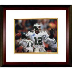Randall Cunningham Signed Philadelphia Eagles 16X20 Photo Custom Framed #12 (White Jersey-Horizontal