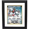 Image 1 : Randall Cunningham Signed Philadelphia Eagles Aerial Assault 16X20 Photo Custom Framed W/ 3 Signatur