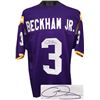 Image 1 : Odell Beckham Jr. LSU Tigers Signed Purple Custom Jersey XL (Black Sig) - JSA Hologram