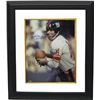 Image 1 : YA Tittle Signed New York Giants Color Passing Vertical 8X10 Photo HOF 71 Custom Framed