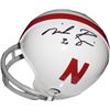 Image 1 : Mike Rozier Signed Nebraska Corhuskers 2Bar Mini Helmet (Heisman-Left Side Sig)