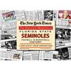 Image 1 : Florida State Seminoles Unsigned Greatest Moments In History New York Times Historic Newspaper Compi