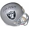 Image 1 : Mike Haynes Signed Los Angeles Raiders Replica Mini Helmet HOF 97