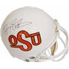 Image 1 : Barry Sanders Signed Oklahoma State Cowboys Authentic TB Full Size Helmet