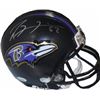 Image 1 : Ray Lewis Signed Baltimore Ravens Riddell Mini Helmet #52 (Right Side Sig-Silver Sig)
