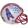 Image 1 : Elvin Bethea Signed Houston Oilers TB Replica Mini Helmet Dual 8X Pro Bowl & HOF 2003