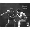 Image 1 : Jake Lamotta Signed Vintage B&W Boxing 16X20 Photo Raging Bull (On Right)- JSA