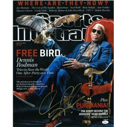 Dennis Rodman Signed Chicago Bulls 16X20 Photo Sports Illustrated Cover June 8, 2013 Free Bird- JSA 
